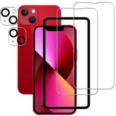 iphone13mini ガラスフィルム【2+2 枚セット】 カメラフィルム