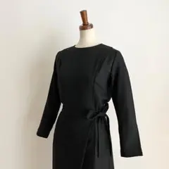 CLANE/black wool jumpsuit
