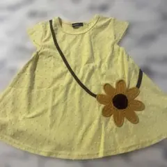 ひまわりモチーフ イエロー Tシャツ