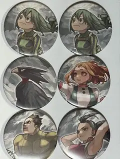 僕のヒーローアカデミア 原画展　缶バッジ　6点セット