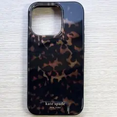 ケイトスペード iPhone 15 PROケース べっ甲柄