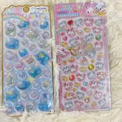 あわわちゃん　メロウアクアリウム　ジュエルプチドロップ　ハッピーマーチ　シール