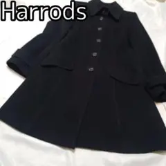 【高級 美品】ハロッズ Harrods アンゴラ カシミヤ ロングコート