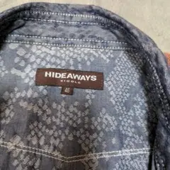 HIDEAWAYS NICOLE　　　　　　　半軸柄シャツ