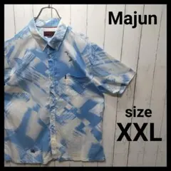 【Majun】 Patterned BD Aloha Shirt　E468