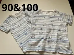 UNIQLO Tシャツ2枚セット　90&100 ピカチュウ　記名なし