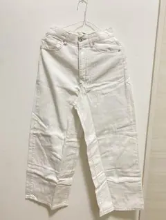 ホワイト ワイドパンツ ウエスト64-95cm