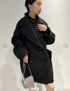 snidel ウールコクーンダブルコート