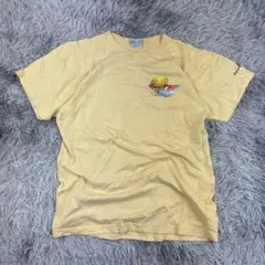 90sカリビアンソウルヴィンテージTシャツ/USA製/ビッグプリント/イエロー