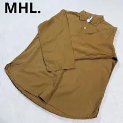 MHL. GARMENTDYE COTTON LINEN P/O SHIRT S