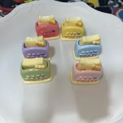白猫カラフル トースター デコレーションパーツ