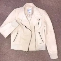 guess ライダース ピンクベージュ