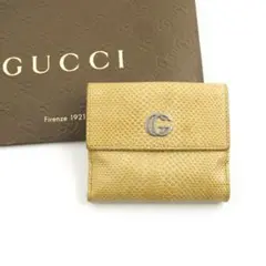 ✨美品✨ GUCCI ミニ財布 パイソン インターロッキング ヘビ 折り財布