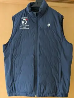 ル・コック ネイビー ダウンベスト 3L ベストlecoqsportif メンズ
