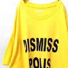 ギルダン ディスミス 黄色 Tシャツ XL イエロー ポリス 古着