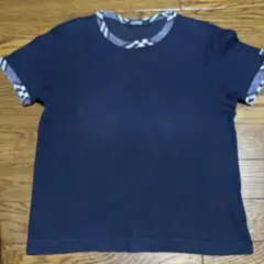 バーバリーブラックレーベル　ネイビー Tシャツ1