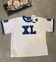 タグ付き✳️新品XLARGE KIDS 冷感Tシャツ 100cm ホワイト/ブルー