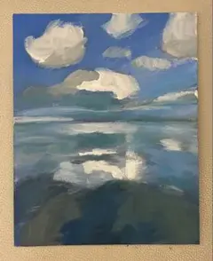 アクリル画　風景　992