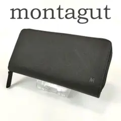 未使用 montagut ラウンドファスナー 長財布 ブラック 黒 RFID