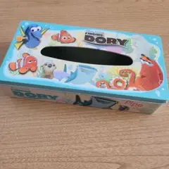 中古【 ディズニー 】ファインディングドリー 缶ケース ティッシュケース