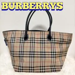 BURBERRYS バーバリー トートバッグ ノバチェック 舟形