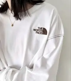 新品未使用　韓国正規 ノースフェイス　ESSENTIAL TEE ホワイト　L