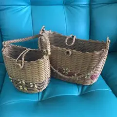 紙バンド(クラフトテープ)籠バック