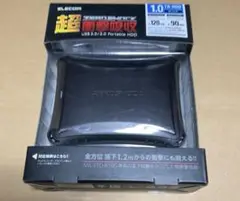 ELECOM 1.0TB ポータブルHDD ブラック
