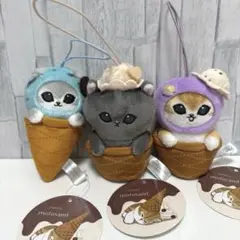 mofusandアイスにゃんマスコット　３種セット