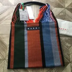 ◆新品◆MARNIマルニフラワーカフェ ハンモックバッグ◆グリーンジェード