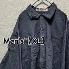 HF51【US輸入】CINTAS　長袖ワークシャツ【メンズXL】グレー