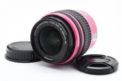 PENTAX DAL 18-55mm F3.5-5.6 ピンク　キャップ付