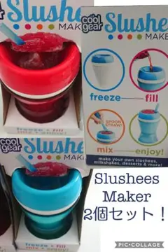 値下‼️新品Slushee Maker2個セット！かき氷スムージーアイスドリンク