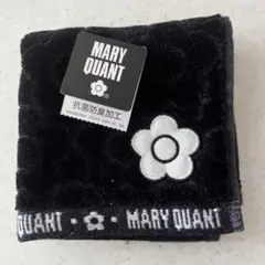 【新品】MARY QUANT 花柄刺繍 ハンカチ 黒