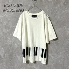 BOUTIQUE MOSCHINO ピアノTシャツ　ホワイト　半袖