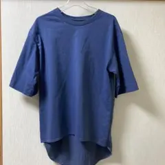 PASSIONEネイビー 五分袖 ロングTシャツ