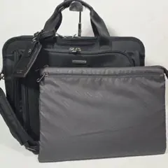 【美品】バーマス ビジネスバッグ 2way 2層 A4 大容量 PC ブラック