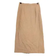 KORET ウールブレンド ロングタイトスカート　ウエストゴム　M