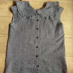 レピピ　2way ギンガムチェックシャツ