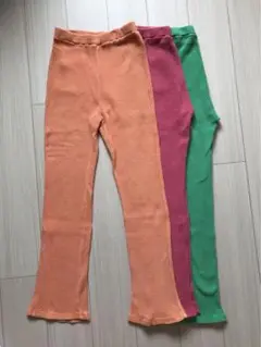 FREAK'S STORE オレンジ ピンク グリーン 緑 フレアパンツ 3点