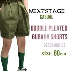 NEXTSTAGE ダブルプリーツ ガルハショートパンツ