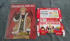 明治　ヒロアカ　ホークス　クリアポスター　お菓子箱