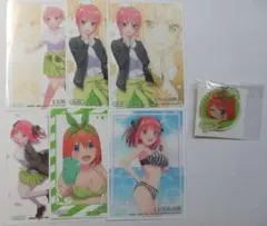 五等分の花嫁 クリアカードセット 6枚 アクリルキーホルダー