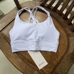 Lululemon スポ-ツプラ パット付き ルルレモン サイズs/白