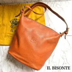 【人気/レア】IL BISONTE バケツ型 ミニ ショルダーバッグ レザー
