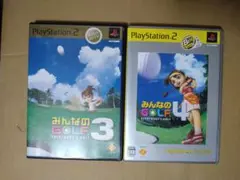PS２　みんなのGOLF 3　みんなのゴルフ4
