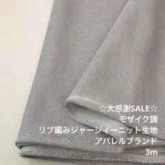 C1X/5809-01◆3m 感謝祭/ポリエステルジャージィーニット生地