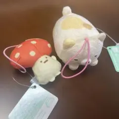 新品すみっコぐらし うつぶせゴムひも付きマスコット