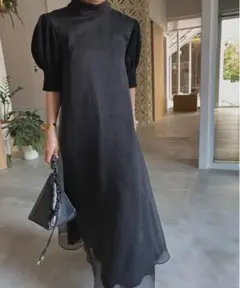 AMERI　フラッフィーマカロンドレス　ピンク　S　シアー素材 Ameri（アメリ）の「FLUFFY MACARON DRESS（ワンピース）」 - WEAR
