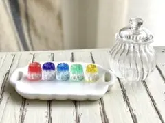 【ミニチュアスイーツ】カラフルゼリィ 保存瓶付き